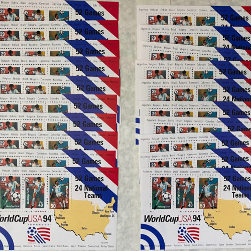 Soccer Football Worldwide World Cup USA, Mexico, Europe, Africa, Asia 474 Stamps 